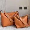 luxe handtas tas Leren pochette schoudertas designer dameshandtassen Hoge schoudertas met grote capaciteit Effen textuur Retro okseltassen Avondtasje