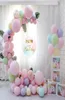 Anel de arco de balão de plástico branco 98cm, suporte de fundo diy, base de coluna de balão, chá de bebê, aniversário, festa de casamento, decoração deco6986520