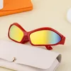 Awangardowe szerokie okulary przeciwsłoneczne pełne szale