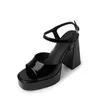 Отсуть обувь Open Toe Fad High Heels 2023 Summer Women Women Sandals Slides Brand Party Pumps Designer Zapatos Flip Flops Femme