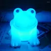 Nachtlichter Haushalt Kinderzimmer Nettes LED-Licht liefert Farbe Form Bar Schlafzimmer Frosch Lampe bunt wechselnd Y9V0