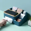 Tissue Boxen Multifunktionale Haushalt Küche Tissue Case Cover Makeup Control Aufbewahrungsbox Schreibtisch Organizer Heimdekoration