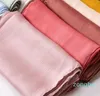 Lenços moda hijab lenço cor sólida cabeça envoltório longo muçulmano xale liso macio turbante gravata envoltórios para mulheres áfrica headband