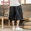 Men's Shorts Zongke Celana Pendek Harajuku Kasual Cetak Ikan Mas Pakaian Pria Jepang Baru M 5XL Produk 230427