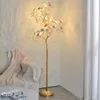 Lampy podłogowe luksusowe ceramiczne kryształ europejski lampy salonu sofa kawa wystrój oświetlenia sypialnia studium pionowej lampy LED LED Lampa