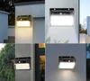 Luci a LED per esterni Lampada da parete da giardino impermeabile a 196 LED ad energia solare per la decorazione della luce delle scale del ponte della recinzione