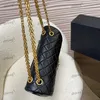 2.55 Chain Bag Stylish Womes Shoulder Bag 25cm Leather Diamond Plaid Gold Silver Hardware Metal Buckle Luxury Handbag Matelasse Chain Crossbody Bags Airport Sacoche