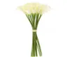Gåvor för kvinnor 18x konstgjorda calla lily blommor ensam stam bukett riktig heminredning färgcreamy y2112299986542