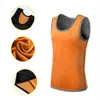 Men's Tank Tops Warm Vest For Man Keep Underwear Winter Thermo Shaping Large Size Male Comfortable With Velvet Round Neck 230426