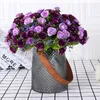 Decorative Flowers Bouquet Artificial 21 Head Fake Rose Wedding Party Home Decoration Flower Fiori Silk Artificiali