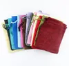 50sts presentpåse Vintage Style Natural Burrap Linen Jewelry Travel Storage Pouch Mini Candy Jute Packing PAGS JUL Gift Box8665678