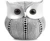 Small Crafted Owl Statue Bundle with Black and White for Home Decor Accents Living Room Bedroom Office Decoration 2111011879515