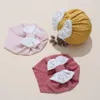 Nouvelle mode coton noué chapeaux pour bébé filles Bonnet casquettes dentelle arc infantile Turban nouveau-né chapeaux printemps chapeau Bonnet casquettes enfants