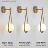 Wall Lamps Copper Black Interior LED Wall lamp for Bedroom Sofa Background with G9 Indoor LED Wall Lights Wall Sconce for Corridor Entrance Q231127