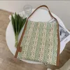 Abendtaschen Koreanische Ins Weiche Glatte Seidentasche Frauen Pu Gespleißte Schulter Shopper Tote Vintage Geometrische Muster Handtasche Dame Messenger