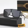 Nieuwste mode heren zonnebrillen in punkstijl UV400-schaduw Groot vierkant frame Metalen pakket Designerbrillen rijden brillen luxe 7 kleuren voor dames hebben logo