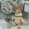 40cm Yumuşak Dolgulu Hayvanlar Çocuk Uzun Kulak Tavşanı Boyun Döner Tavşan Güzel Sevimli Karikatür Peluş Peluş Oyuncak Dolls Çocuk Doğum Günü Hediyesi