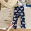 Pantalon 2023 hiver bébé polaire Leggings coton infantile Plus velours épais chaud enfant en bas âge filles mode imprimé pantalons décontractés