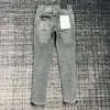 Jeans für Herren, gestapelt, mit Reißverschluss, klassische Hose, lila Jeans, Denim, Streetwear, Herrenhose, lässige Jogginghose, großer Junge, Slim-Fit, hoher Stretch, blau, TMCT