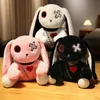 Пасхальный кролик с длинными ушками, плюшевые игрушки, мягкие игрушки, куклы, 23 см, 30 см, мультяшные куклы, детская успокаивающая игрушка, белый, черный, розовый