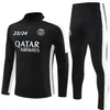 23 24 PSGS MBAPPE Soccer Jerseys Adult Tracksuit 2023 2024 Classic Style Paris Kids Training Suit half rits