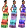 Повседневные платья 2023 Сексуальные косое плечо полость выхода из цветочного печатного платья с длинным рукавом длина пола