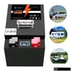 Baterias de veículos elétricos Lifepo4 Bateria com Bluetooth Bms Display 12V 200Ah Tamanho aceitável personalizado adequado para carrinho de golfe Otiuv