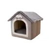 Mats Outdoor Pet House Kitty Bed Bowknot Waterproof Cat House Foldable Winter Thickened Warmth Removable Washable Foldable Stray Cat