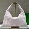 Borsa tote firmata Donna Borse a tracolla Hop Borsa in pelle di vitello intrecciata intrecciata Tasca interna con cerniera Chiusura con patta protetta