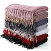 Sciarpe Foulard Monocromatico Perla Chiffon Industria pesante Perline appese Fatte a mano Sciarpa Baotou con perline lucide