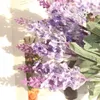 Fiori Decorativi 10 Teste Romantico Lavanda Seta Viola Artificiale Bouquet Di Plastica Fiore Finto Bianco Per La Decorazione Domestica Di Nozze