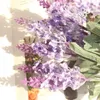 Dekorativa blommor 10 huvuden romantisk lavendel silke konstgjorda lila bukett plast plast falska blommor vita för hem bröllop dekoration