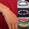 Chaîne artificielle Autriche cristal bracelet mode brillant pierre perles élasticité corde brin bracelets pour femme bijoux saint valentin 231124