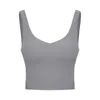 Women Sports Bra Shirts LU-47 Yoga Outfits Gym Vest Push Up Fitness Tops Sexy Underwear Lady Tanks Shakeproof Adjustable Strap Brassiere