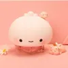 Światła LED Chlidren Light Cute Bun Dumpling Cartoon Miękka silikonowa noc dla dziecka dla dzieci sypialnia sypialnia lampa świąteczna świąteczne prezenty AA230426