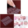 Nail Gel 10pcs Double Face False Art Ruban Adhésif Colle Autocollant Faux Acrylique Manucure