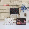 Zippy Long Style Wallet Womens My Heritage Pu Leather Card Holders Coin Purses Women Designer Classic Flower Credit Cards Zipper W2908