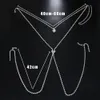 OTHER New simple love chest chain all-match sexy body chain shiny rhinestone cross-border accessories body chain