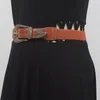 Cinture pista da donna in pista vintage in pelle vintage elastica elastica cummerbunds abito femminile corsetti decorazioni in cintura larga cintura r1572