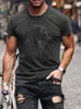 Magliette da uomo Moda di alta qualità Abbigliamento da uomo T-shirt oversize Y2k Elder Strass Designer Top manica corta Fitness Casual Street