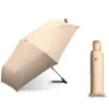 Paraplyer helt-automatisk paraplyregn Kvinnor för män Ultralätt 3Folding Travel Sun Girls Portable Luxur Gift Parasol