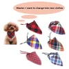 Akcesoria 30/50 PCS Plaid Dog Bandana Best For Small Large Dogs Dog Bowties Dog Bibs Scalf Puppy Bandanas Lot