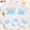 Família combina com roupas de família T CHAMISTAS Férias combinando roupas familiares juntas camisa férias de verão tshirts engraçados camisetas de viagem de férias de viagem 230427