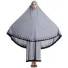 エスニック服の七面鳥ナマズロングキマーイスラム教徒2ピースセットヒジャーブドレスフォーマルな祈りの衣服セット