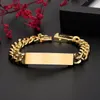 Chain wholesale 18K Gold 10MM chain bracelets for man women high quality fashion jewelry wedding party Christmas gifts 20cm 231124