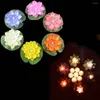 Night Lights Floating Lotus Shape Light For Pool Water Decoration Prop