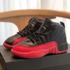 Jumpman 12s 12 Kids Basketball Shoes PS Flu Game Black Deadly Pink Gym Red Athletic Sneakers Kid Shoe