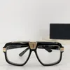 Nya modemän Optiska glasögon 678 Pilot Frame Luxury Car Shape Design Avant-Garde och generös stil avancerad öppet glasögon