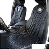 Car Seat Covers Pu Leather Er Crown Rivets Cushion Interior Accessories Size Front Seats Ers Styling1 Drop Delivery Mobiles Motorcycl Dhkn2