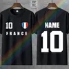 Men's T Shirts 2023 Summer Style France T-shirt Jersey Look Footballer Print Name och ingen rolig tee-skjorta